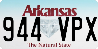 AR license plate 944VPX