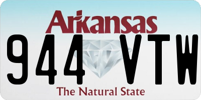 AR license plate 944VTW