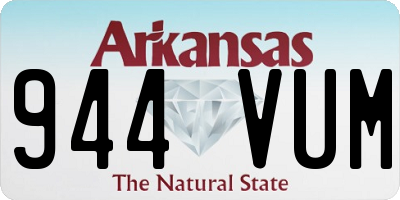 AR license plate 944VUM