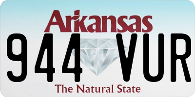 AR license plate 944VUR