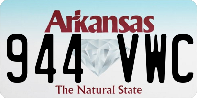 AR license plate 944VWC