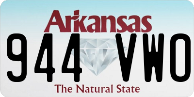 AR license plate 944VWO