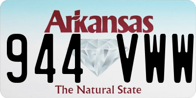 AR license plate 944VWW