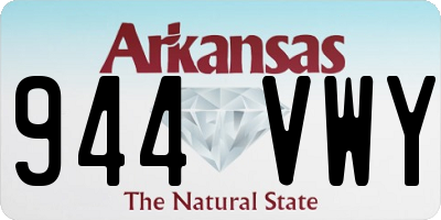 AR license plate 944VWY