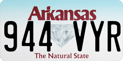 AR license plate 944VYR