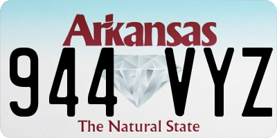 AR license plate 944VYZ