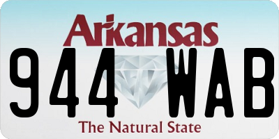 AR license plate 944WAB