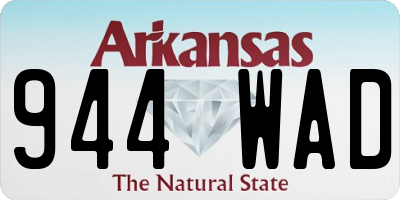 AR license plate 944WAD