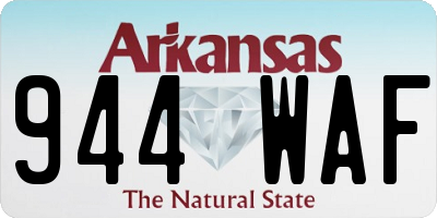 AR license plate 944WAF
