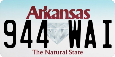 AR license plate 944WAI