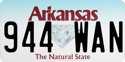 AR license plate 944WAN