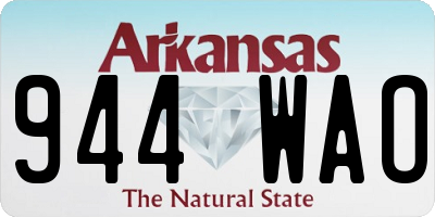AR license plate 944WAO