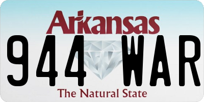 AR license plate 944WAR