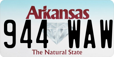 AR license plate 944WAW