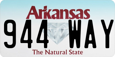 AR license plate 944WAY