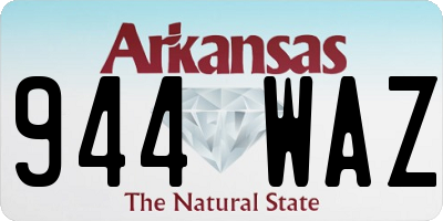 AR license plate 944WAZ