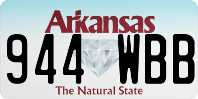 AR license plate 944WBB