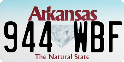 AR license plate 944WBF