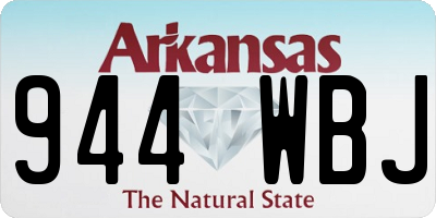 AR license plate 944WBJ