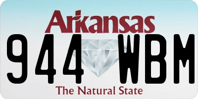 AR license plate 944WBM
