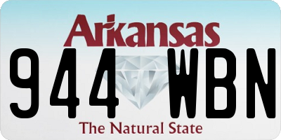AR license plate 944WBN