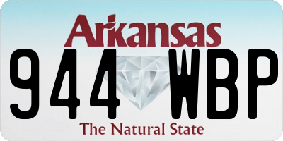 AR license plate 944WBP