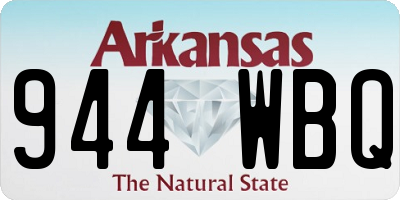 AR license plate 944WBQ