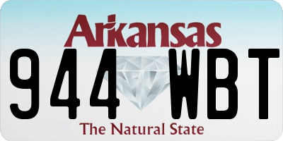 AR license plate 944WBT