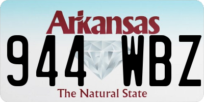 AR license plate 944WBZ