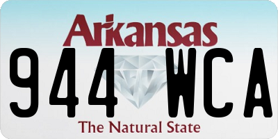 AR license plate 944WCA