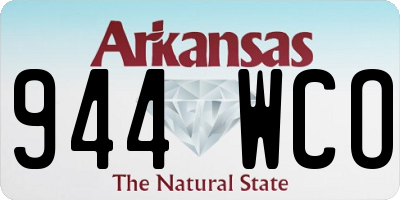 AR license plate 944WCO