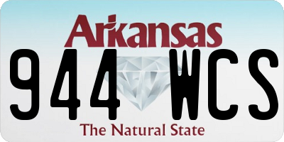 AR license plate 944WCS