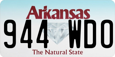 AR license plate 944WDO