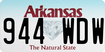 AR license plate 944WDW