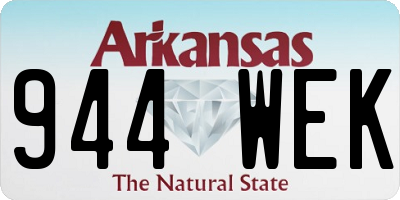 AR license plate 944WEK