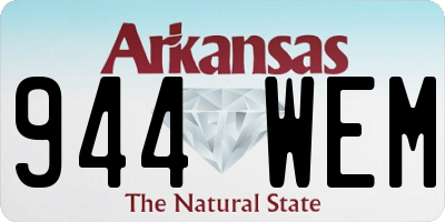 AR license plate 944WEM