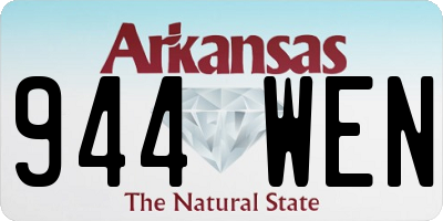AR license plate 944WEN