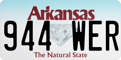 AR license plate 944WER