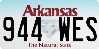 AR license plate 944WES