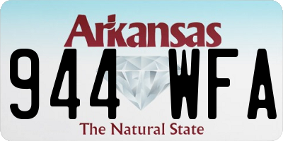 AR license plate 944WFA