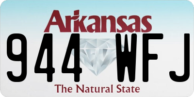 AR license plate 944WFJ