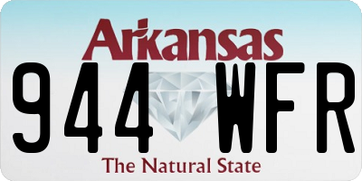 AR license plate 944WFR