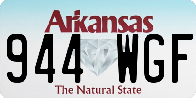 AR license plate 944WGF