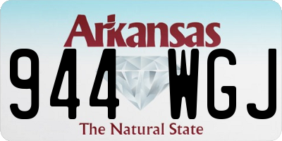 AR license plate 944WGJ