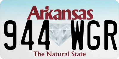 AR license plate 944WGR