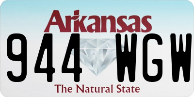 AR license plate 944WGW