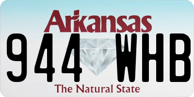AR license plate 944WHB