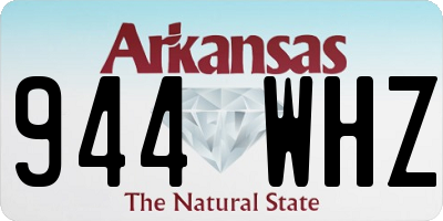 AR license plate 944WHZ