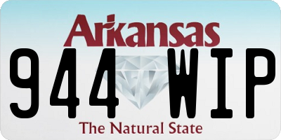 AR license plate 944WIP