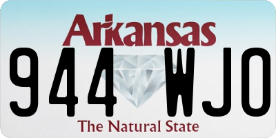 AR license plate 944WJO